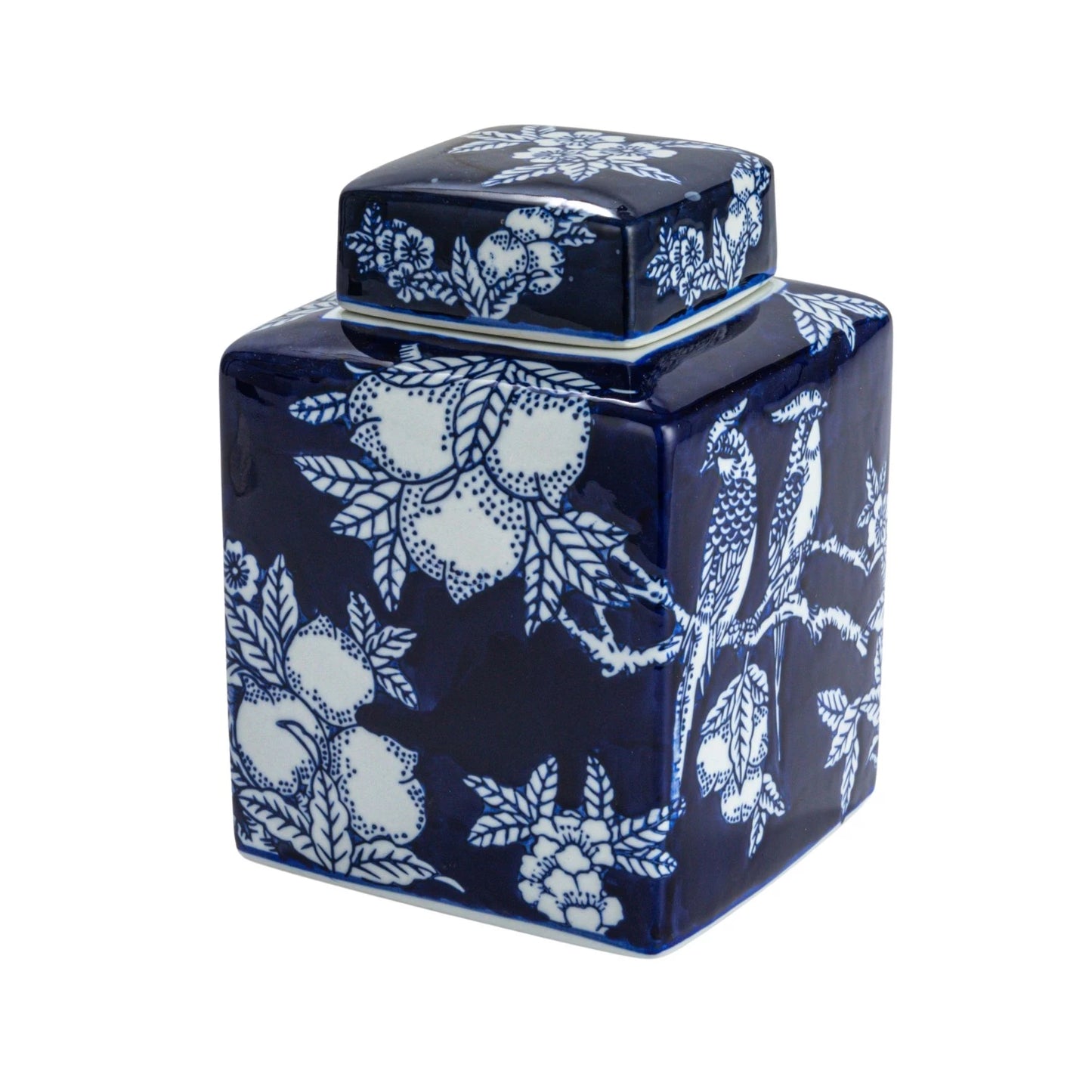 Decorative Hand-Painted Ceramic Ginger Jar