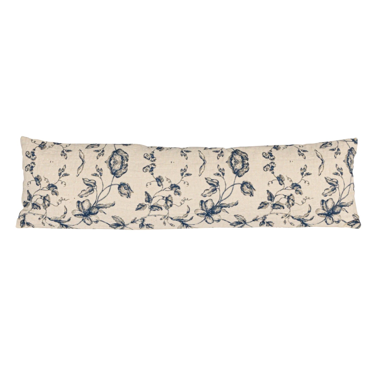 Cotton & Linen Printed Lumbar Pillow (Each One Will Vary)