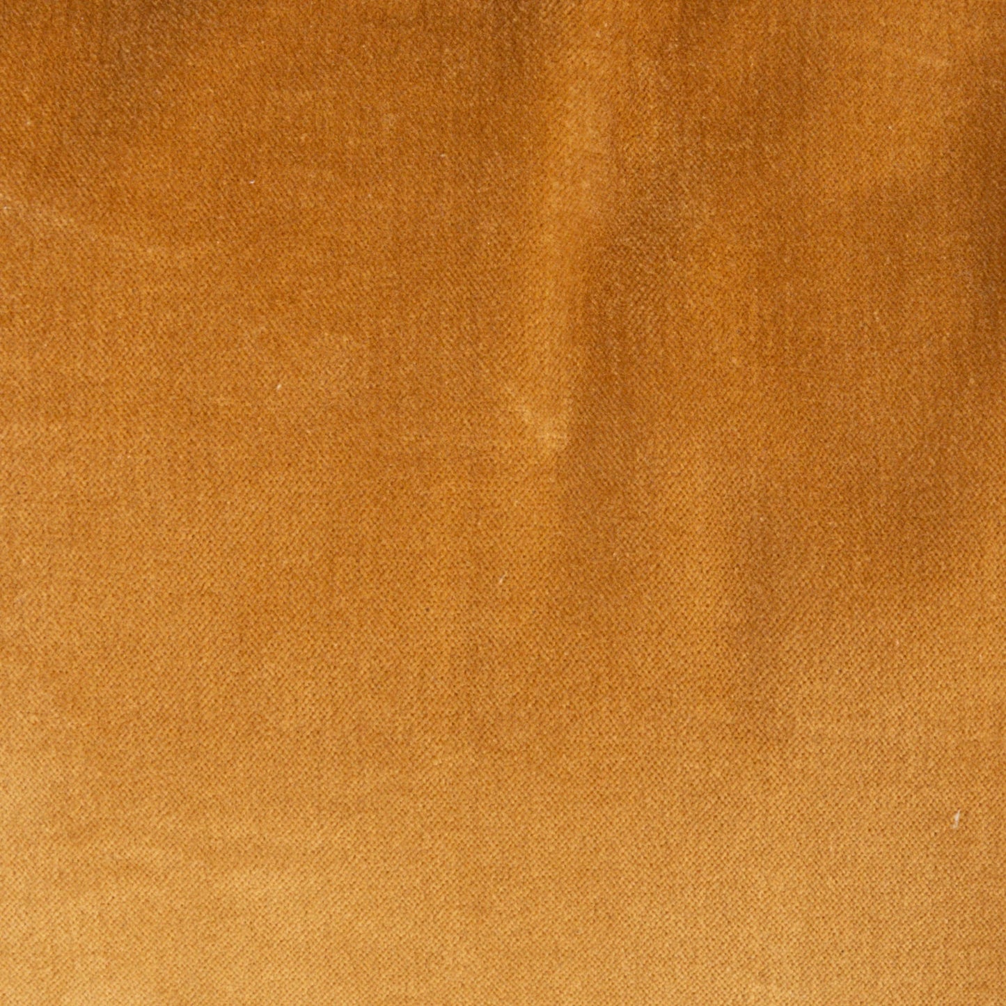 Square Cotton Velvet Pillow w/Ruffled Trim - Mustard Color