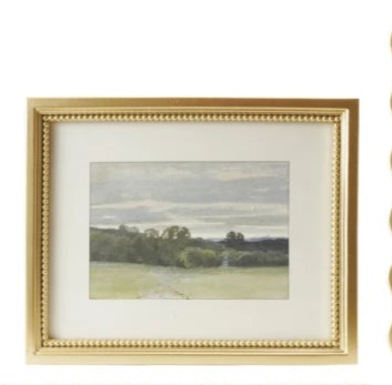 Wood Framed Glass Wall Decor w/Landscapes, Botanicals & Insect Prints (9 Styles)