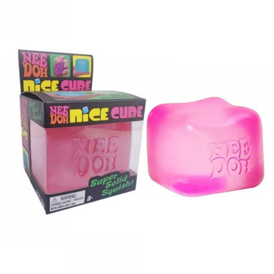 PRE*ORDER NEE DOH - Nice cube Squishy Toy Stress Relief Toy: Nice Cube-pink