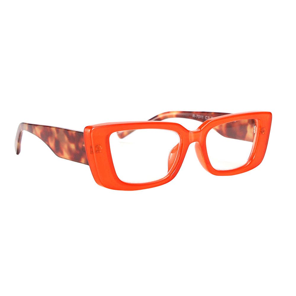 CORY | Orange / Amber Tortoise | Blue Light Blocking: 2.00