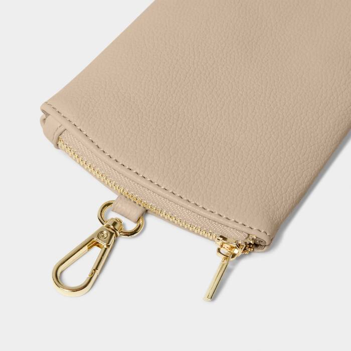 CLIP ON SUNGLASSES CASE | Light Taupe |