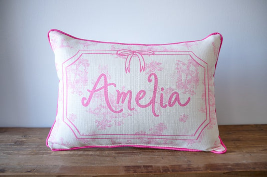 Ballet Toile Name + Accent Piping