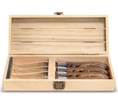 Noyer s/4 Pakka Wood Steak Knives