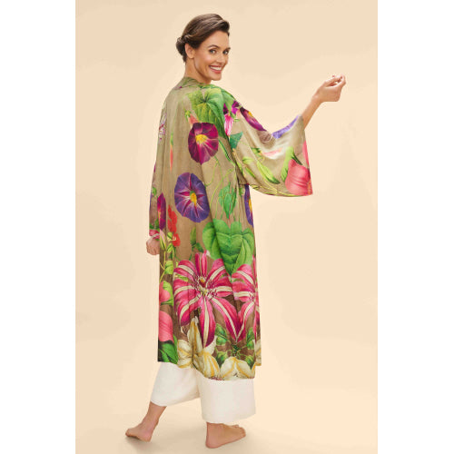 Oversized Botanicals Kimono Gown