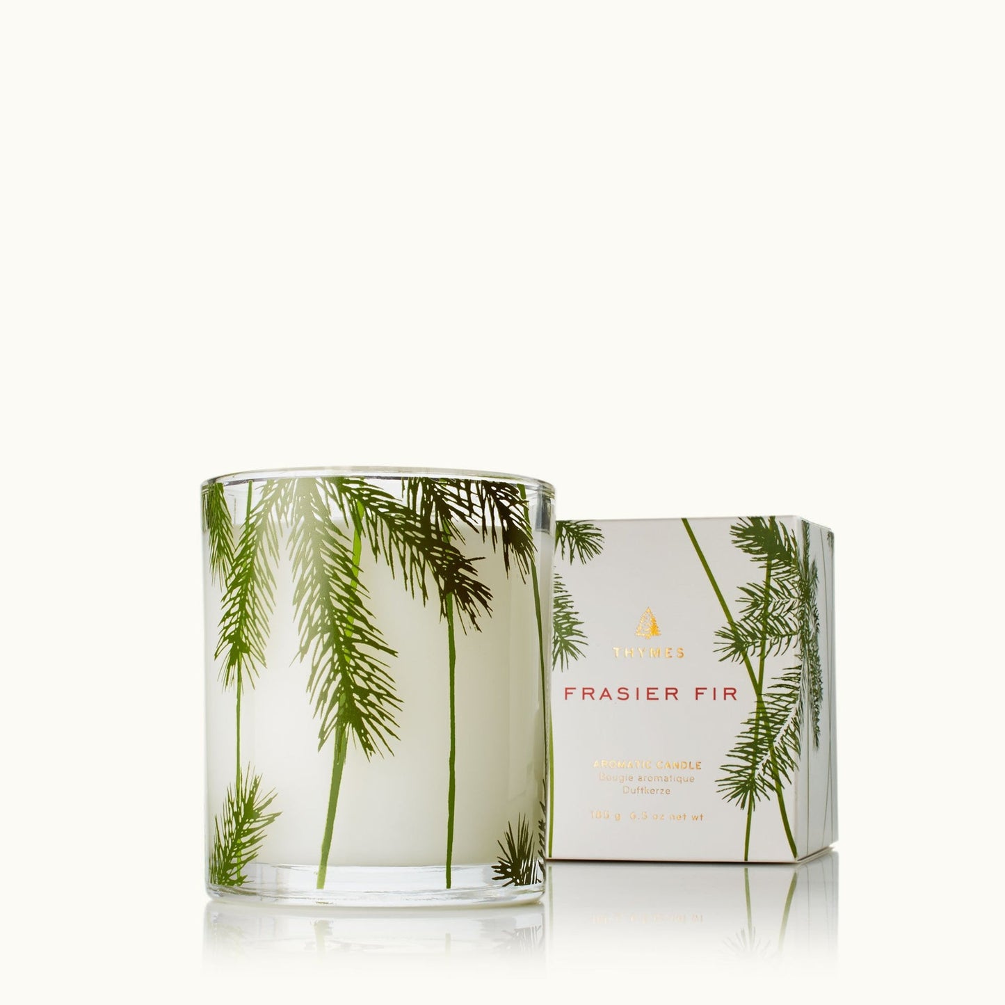 Frasier Fir Poured Candle, Pine Needle Design 6.5oz