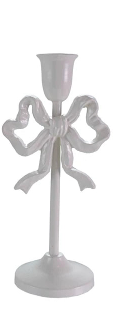 Cast Iron Bow Taper Holder (2 Colors)