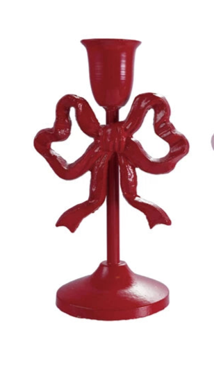 Cast Iron Bow Taper Holder (2 Colors)