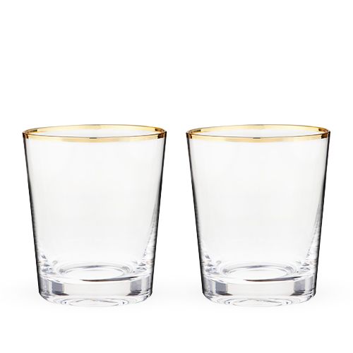 Gilded Glass Tumbler set by Twine