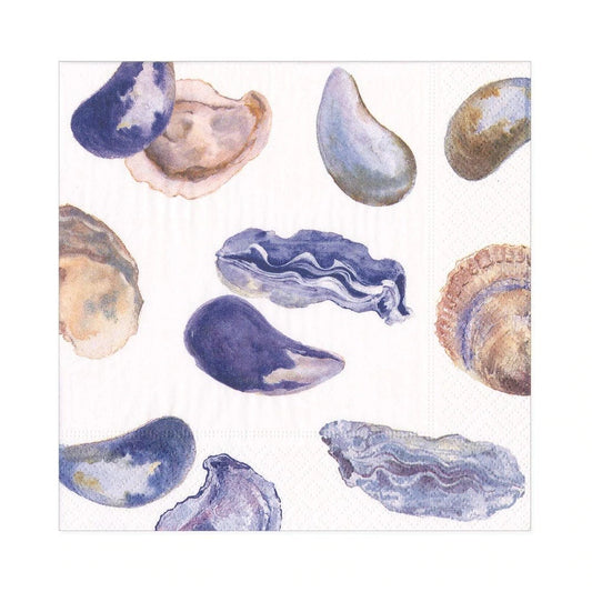Oysters and Mussels Paper Luncheon Napkins - 20 Per Package