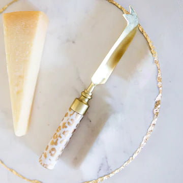 Gold Leopard Plane Cheese Knife
