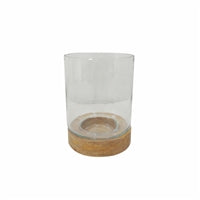 Glass Votive 4" Dia-ST-Clear/Natural