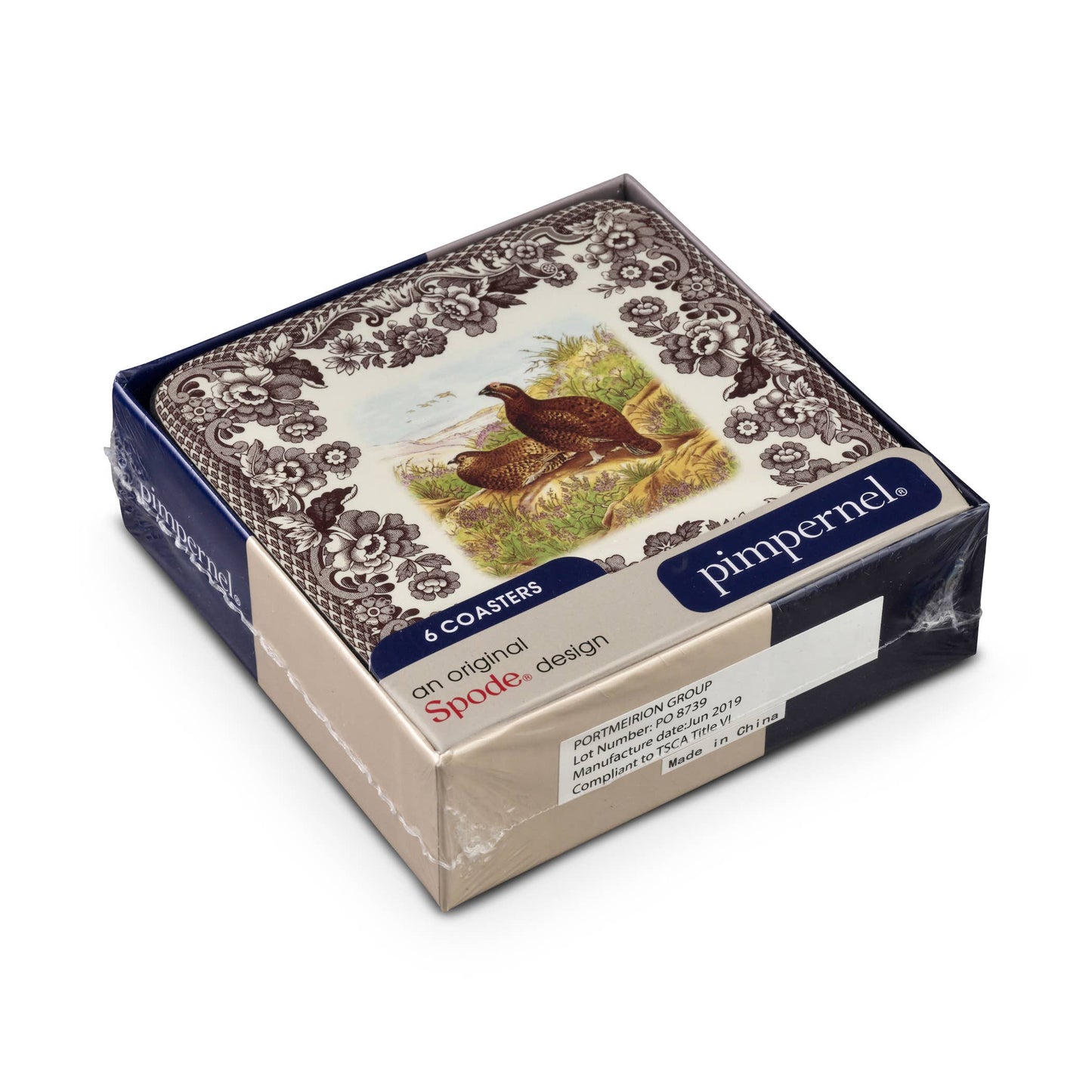 Woodland Spode Coasters Set of 6