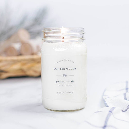 Winter Woods 16 oz candle by Antique Candle Co