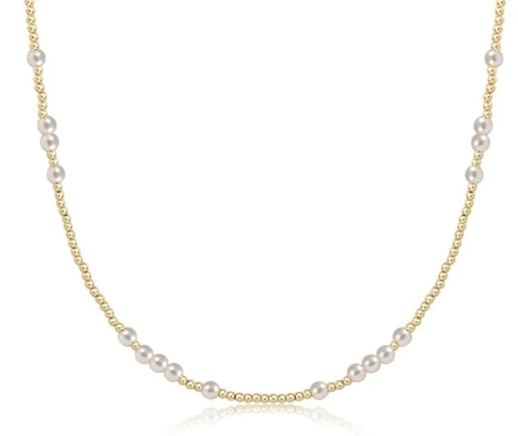 Choker Hope Unwritten-4mm Pear -15”