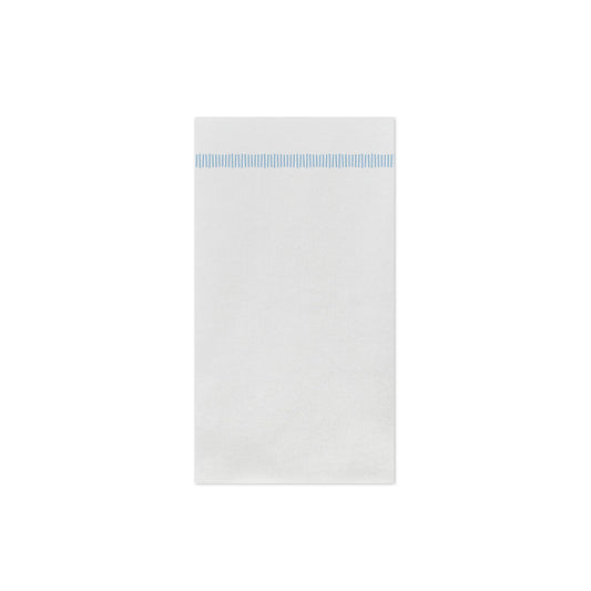 PAPERSOFT NAPKINS FRINGE LIGHT BLUE GUEST  TOWELS (PACK OF 20)