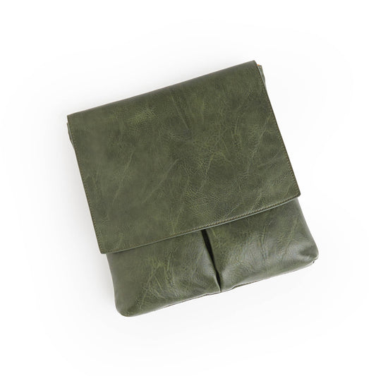 Olive Green Leather Handbag
