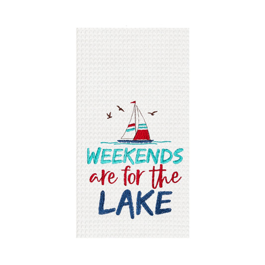 Weekends Are For The Lake Towel