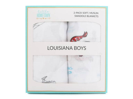Louisiana Boy Swaddle Set - Pack of 2
