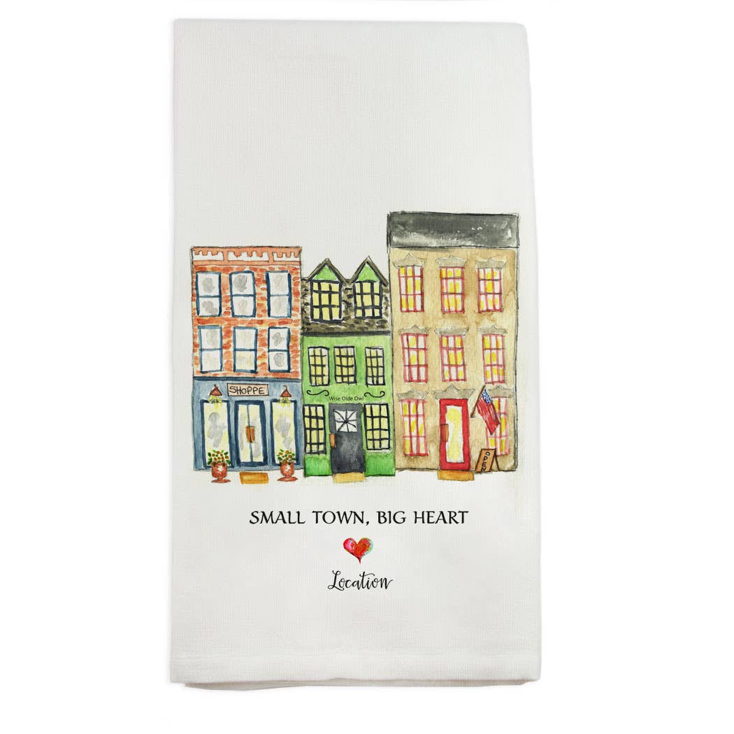 Small Town Big Heart Dishtowel Natchitoches Brick and Row