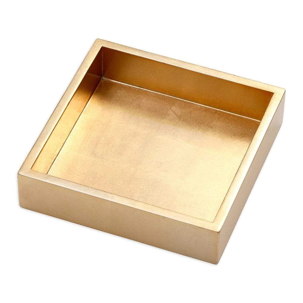 Lacquer Luncheon Napkin Holder in Gold - 1 Each