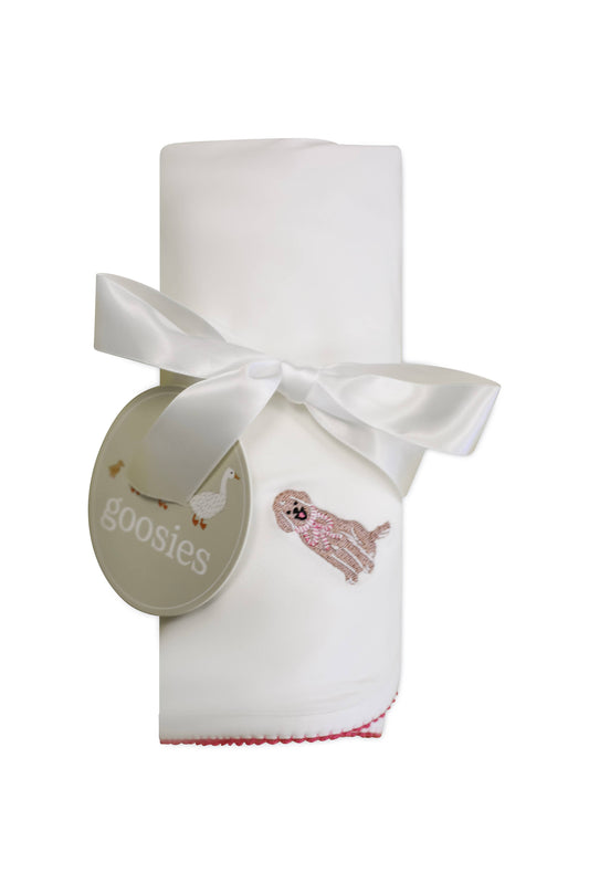 Pip Embroidered Blanket -  Puppy Chic