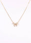 Jaquel CZ Bow Necklace GOLD