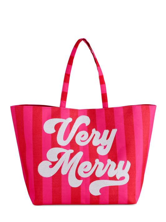 "Very Merry" Gifting Tote - Red