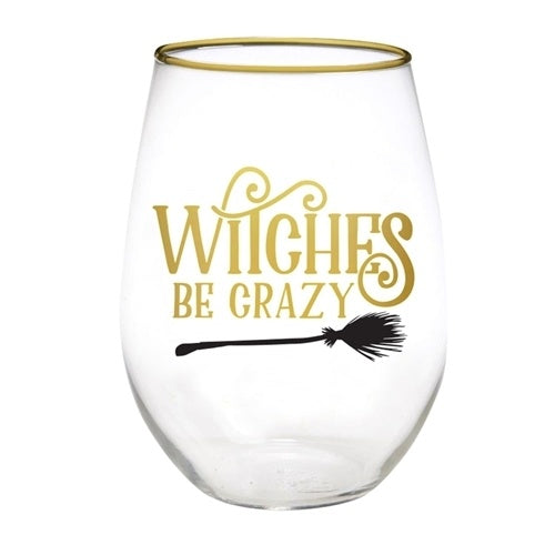 Stemless Halloween Wine Glass