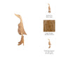 Decorative Figurine - Brown Bamboo Duck in Rainboots, 20 in.