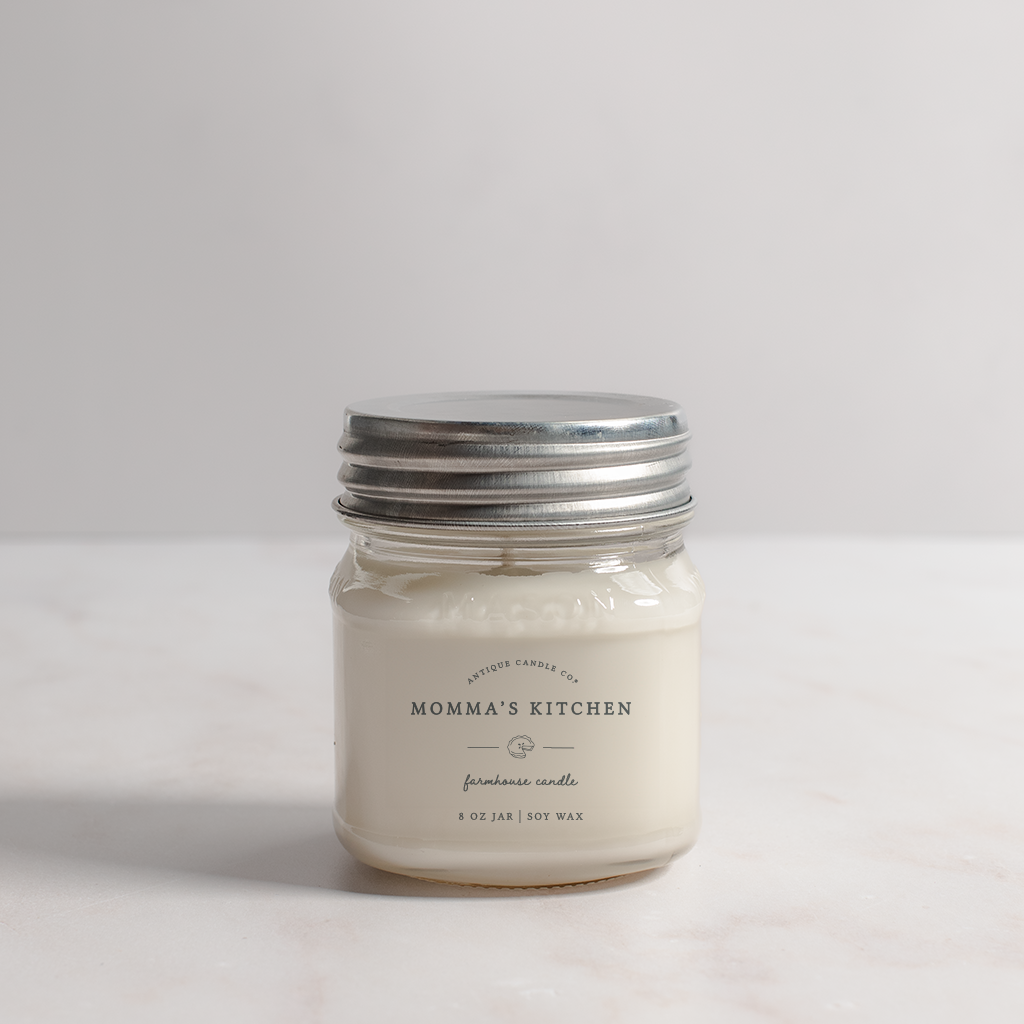 Momma's Kitchen - Soy Wax Mason Jar Candle: 16 oz