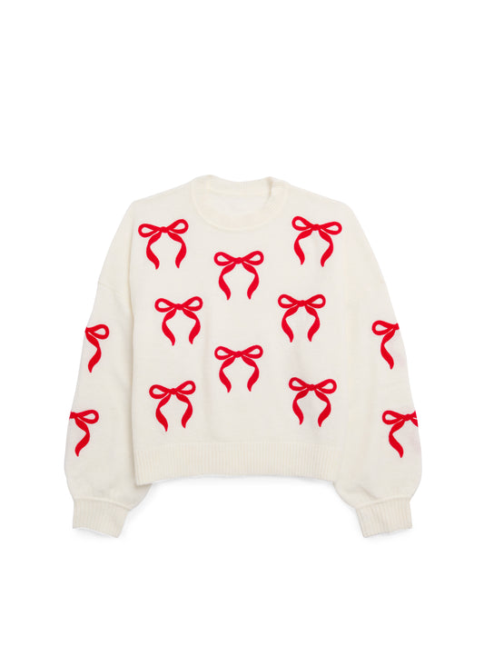 Bow Sweater - Ivory