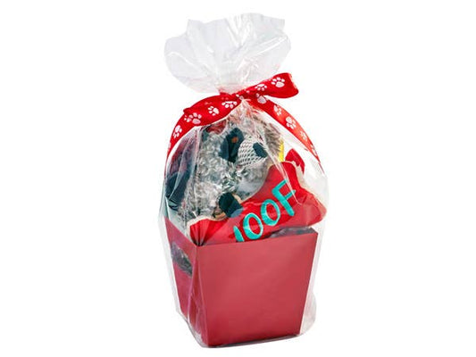 Clear Cellophane Basket Wrap Bags: Clear / 100 Pack / X-Small 8x4x18"
