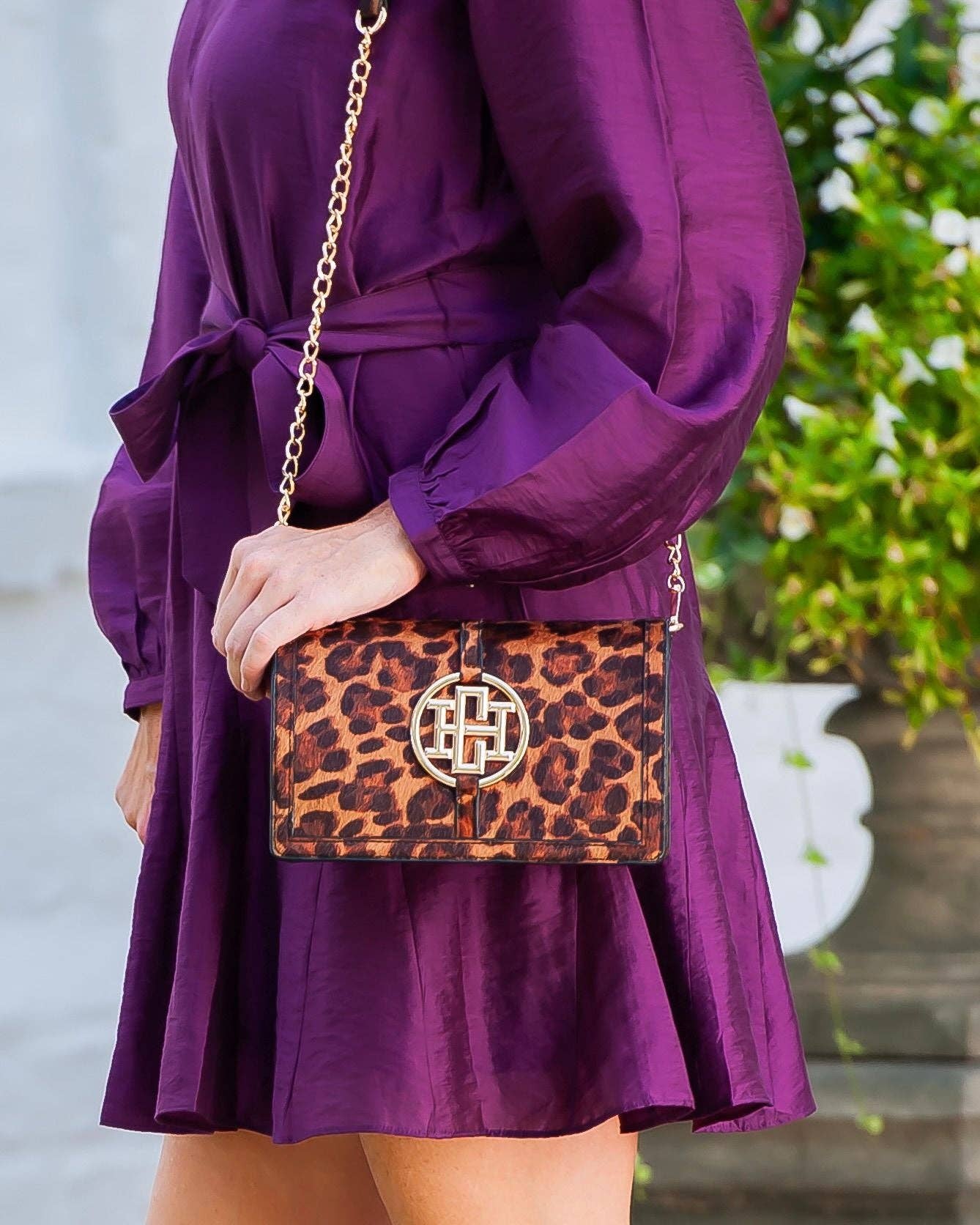 Cecilia Circle Logo Handbag Spotted Saddle: