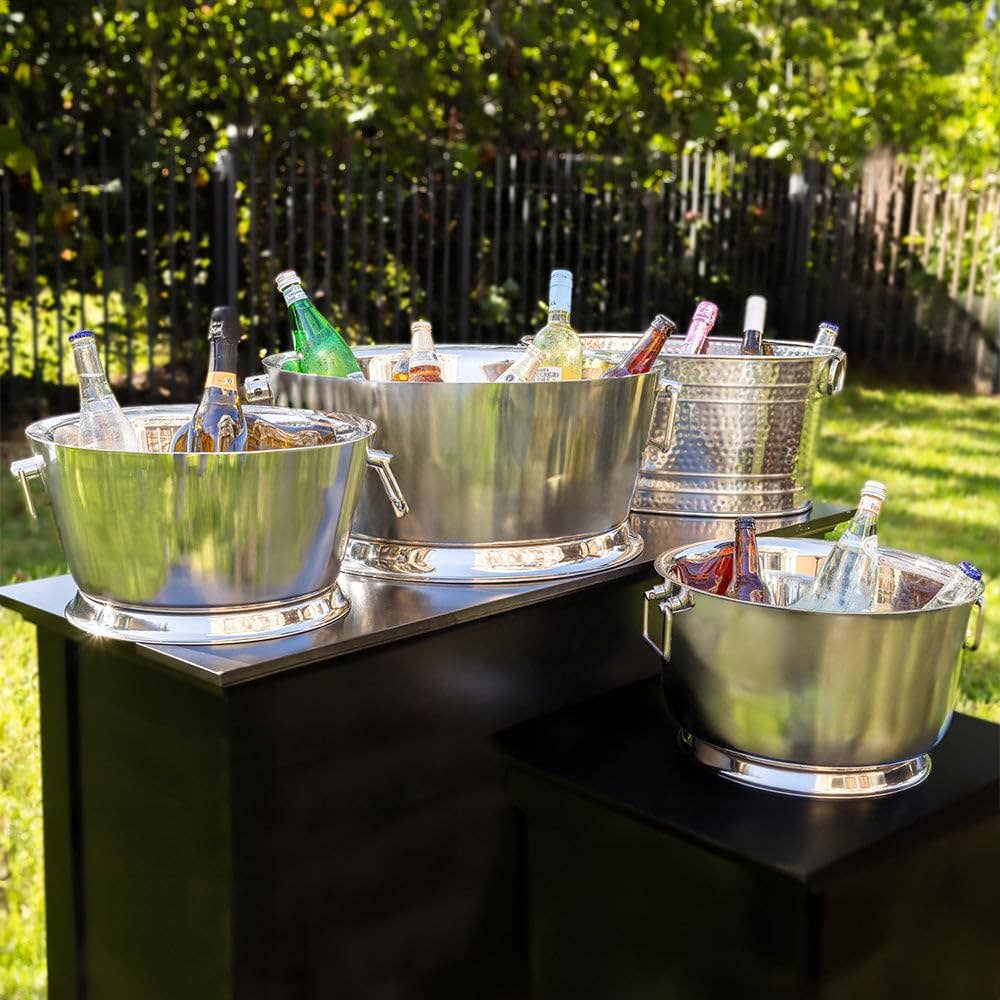 Ellender Stainless Steel Beverage Tub, 6.5 Gallons: Silver