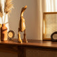 Decorative Figurine - Brown Bamboo Duck in Rainboots, 20 in.