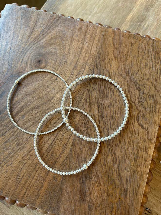 Classic Sterling Bead Bangle