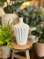 White Porcelain Accordion Vases