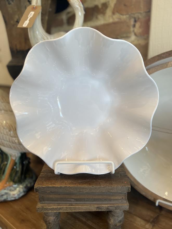 White Clam Serving Bowl