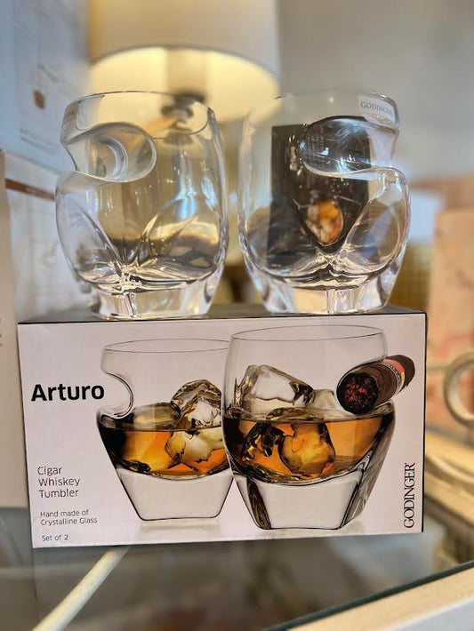 Arturo Cigar Whiskey Tumbler (set of 2)