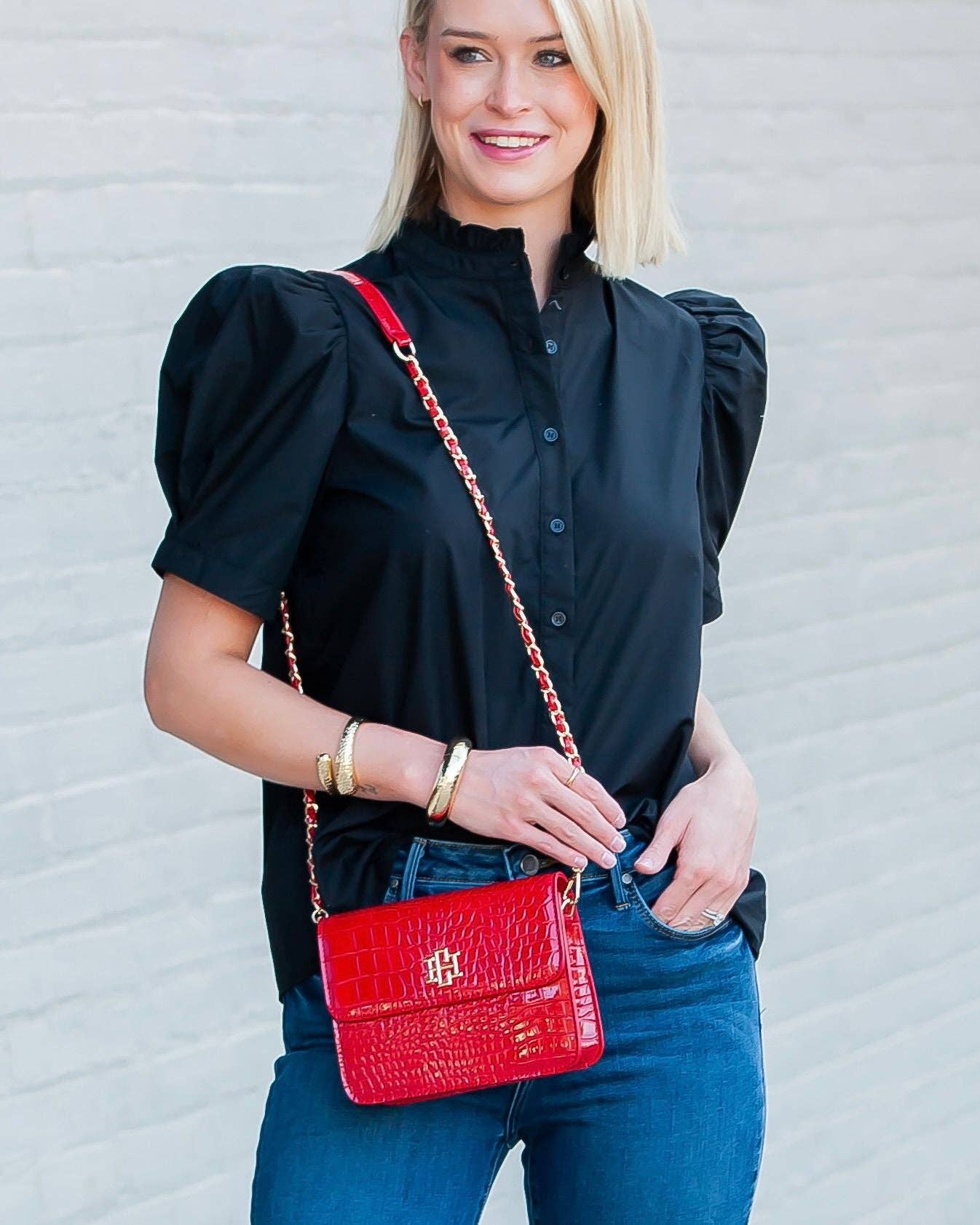 Evelyn Crossbody Red Patent EC: