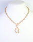 Carmela Baroque Pearl Toggle Necklace Gold