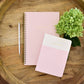 Blush Pink Spiral Church Notes Notebook