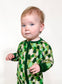 Evergreen Camo  - LS Convertible Zip PJs: 0-3 mo