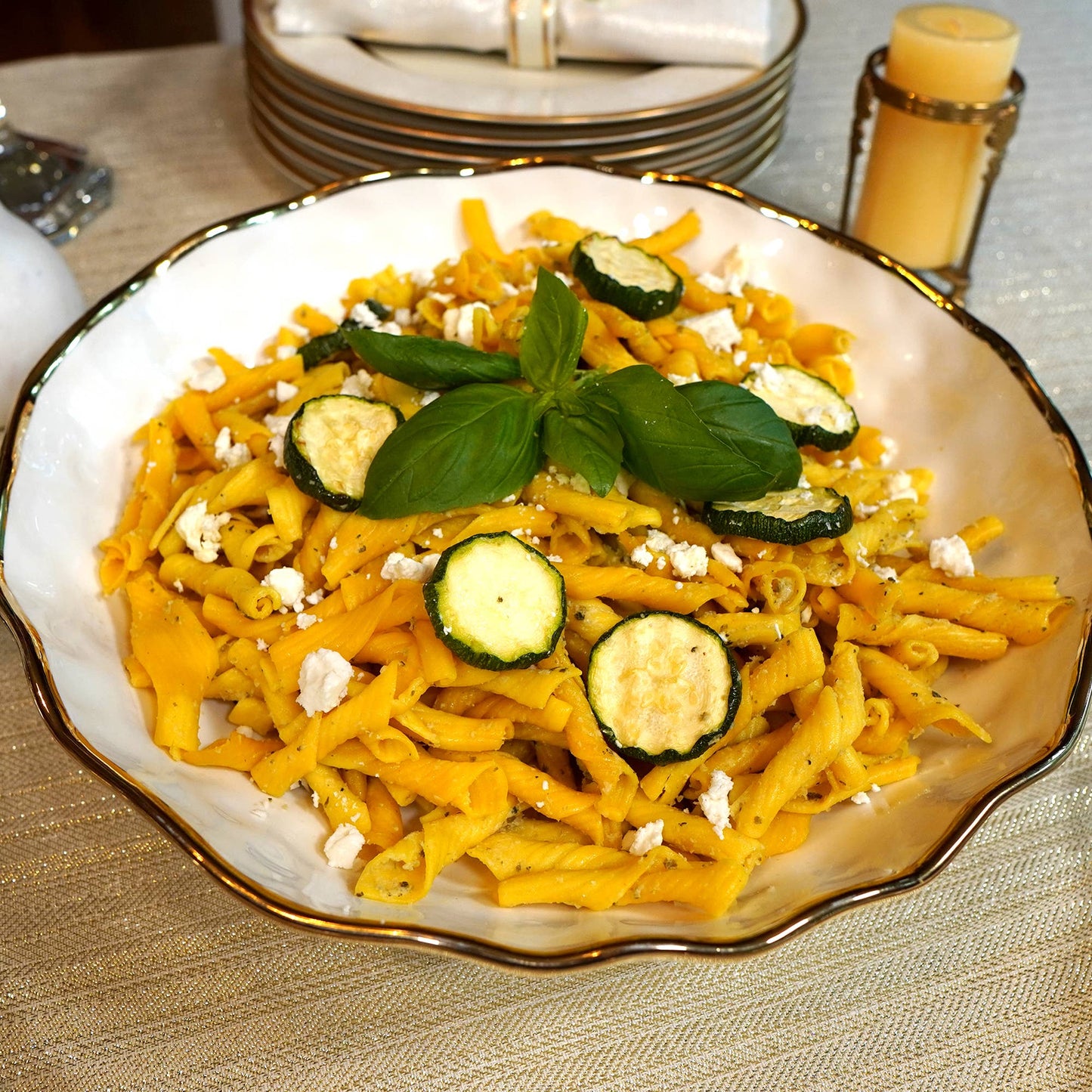 Regency Gold Serving Bowl 13in X 3in