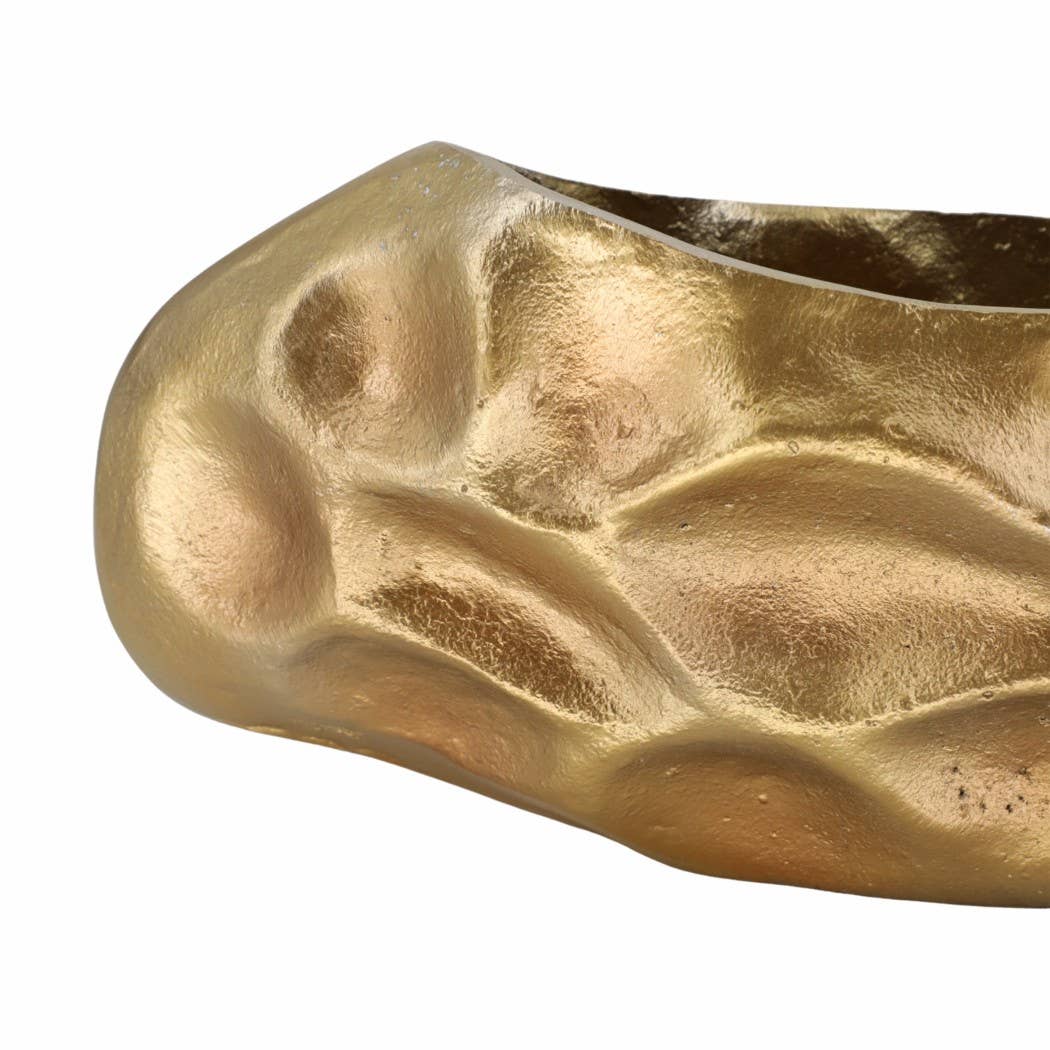 Decorative Bowl - Bronze Metal Cartwright Hammered, 20 in.