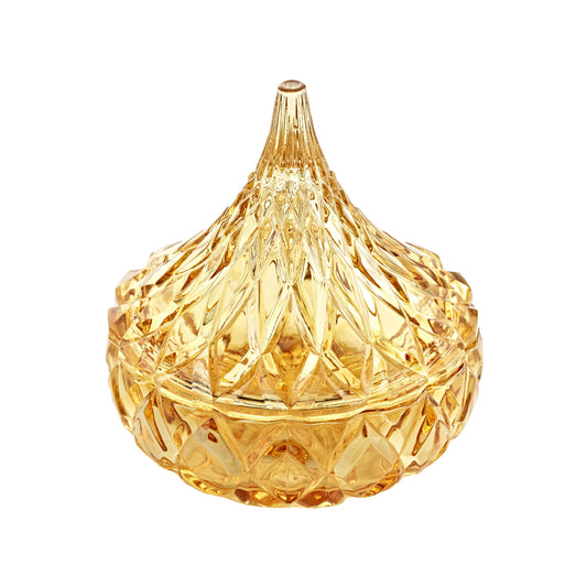 Hershey KISSES Candy Jar / Dish - Golden