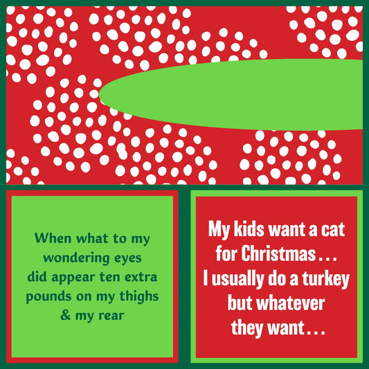 NAPKIN XMAS Cat | Funny Party Gift | Cocktail Napkin