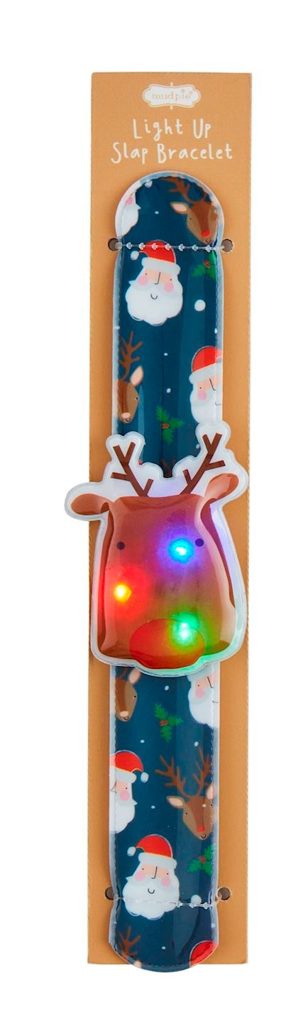 Christmas Light-Up Slap Bracelets ( 4 Styles)